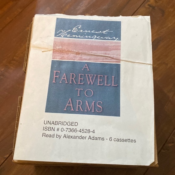 Ernest Hemingway
A Farewell to Arms Books on‎ Tape 6 Cassette tapes audiobook - Picture 1 of 4